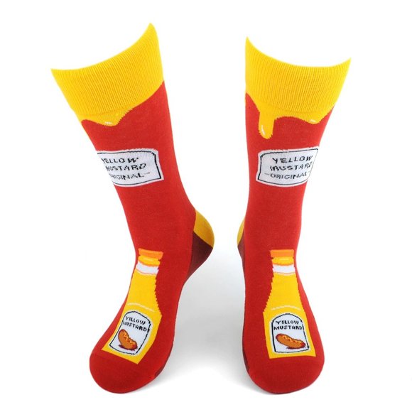 Men's Mustard Bottle Novelty Socks - Picture 1 of 6